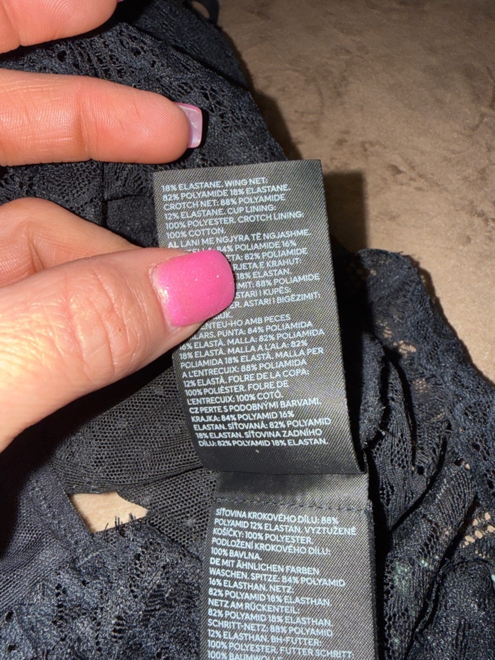 H&M Black Lace Top with Sheer Detail NWOT - Picture 3 of 7